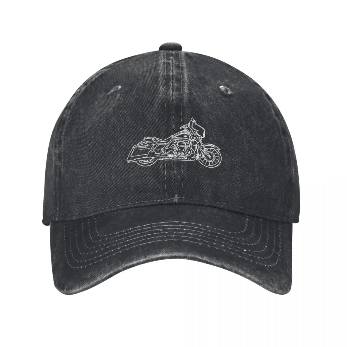 Motorcycle art: street glide Baseball Cap hard hat Snap Back Hat Caps Women Men's