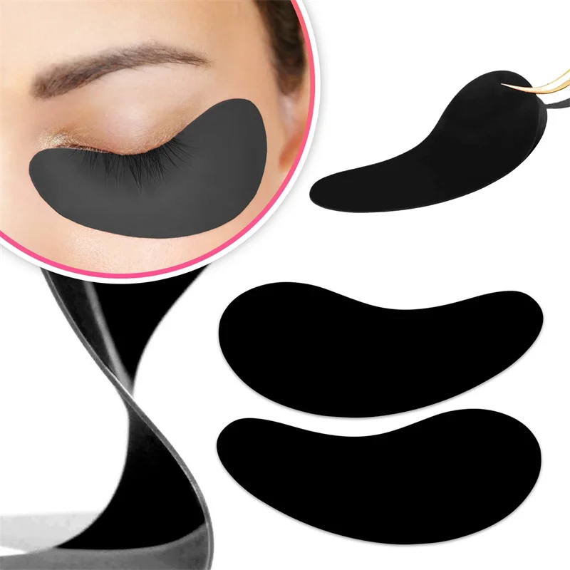 50 Paar Polsternde UV-Schutzpads für Wimpernverlängerung, Augen-Gel-Pads, Hydrogel zur Isolierung von UV-Strahlen, Papier-Aufkleber, Make-up-Zubehör – Detail 1