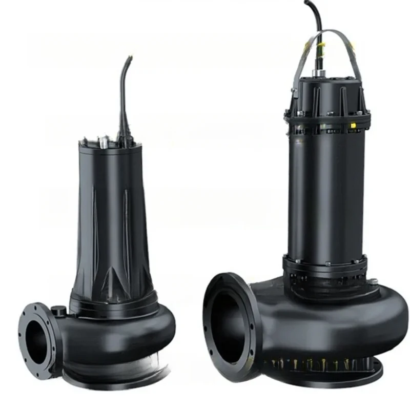 Supply 0.75KW Alloy Double Cutter Cutting Non Clogging Agricultural Sewage Septic Submersible Pump