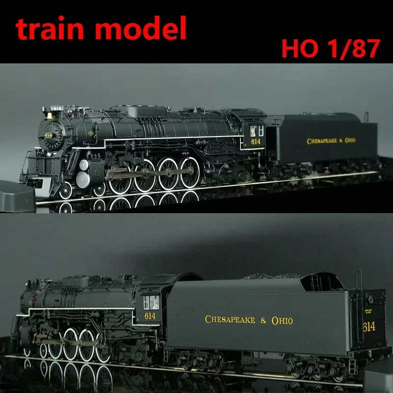 1/87 Simulation Digital Sound Effect Train Model HO Type Copper Car 4-8-4 Digital Sound Effect Smoke Effect Steam Track Car