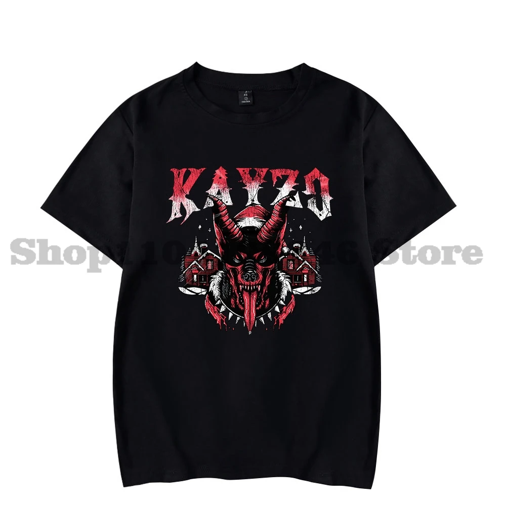

Футболка с плакатом Kayzo, летняя женская/мужская футболка унисекс с коротким рукавом, модная уличная одежда в стиле хип-хоп, стиль2