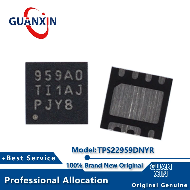 

100% New electronics TPS22959DNYR TPS22959DNYT WSON-8 Marking 959A0 TPS22959