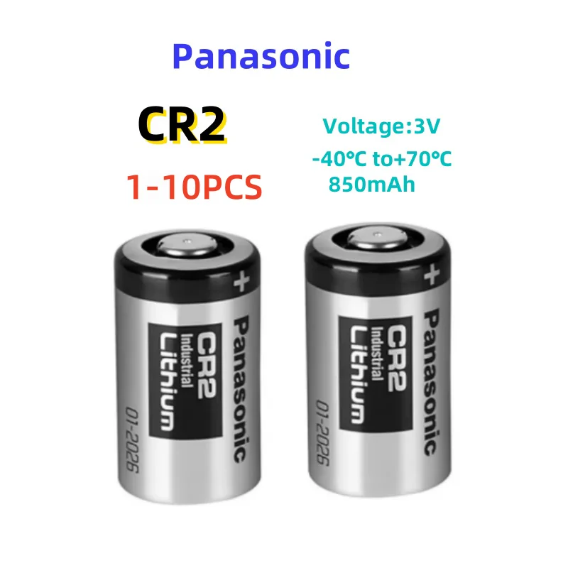 1-10PCS Original Panasonic CR2 Battery CR15H270 Rangefinder Lithium 3V Batteries for Mini 25 Mini 50 Camera Printer Disc Lock