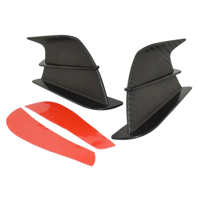 waase Universal Motorbike Winglet Shark fin Aerodynamic Wing Kit Motorcycle Spoiler Fairing MT07 MT09 R3 ZX-6R CB650R CB650F