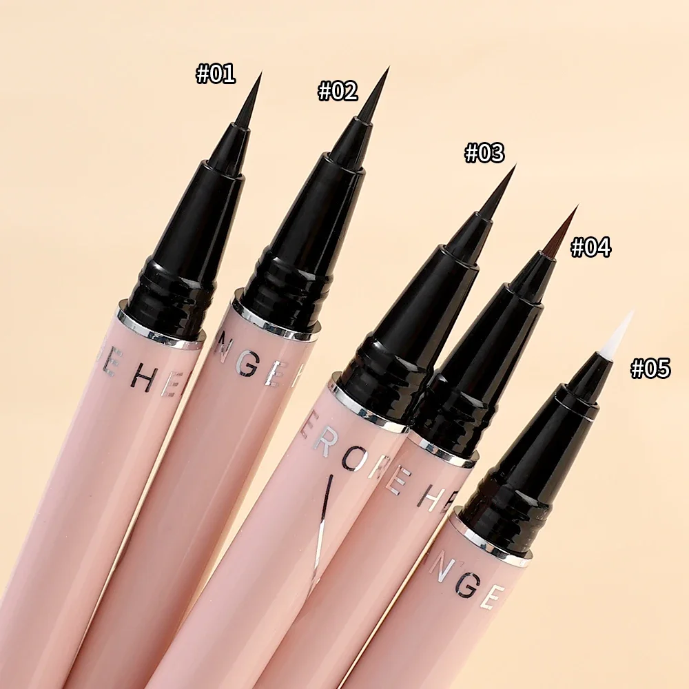 Quick Dry Ultra-thin Black White Liquid Eyeliner Waterproof Smooth Eye Liner Long Last Lower Eyelash Pen Women Makeup Cosmetics