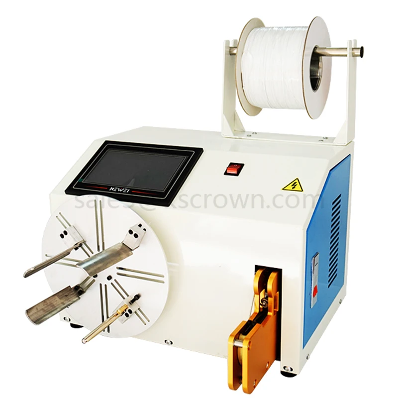 

USB Cable manufacturing equipment, coil Winding Machine manual winder and tying machine BRZ-30A