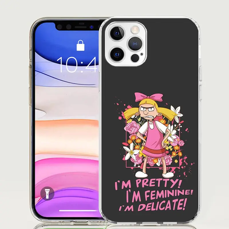 Cartoon Hey Arnold Fondos Phone Case For Apple Iphone 11 12 13 Mini 14 15 16 Pro Max 7 Plus X XS XR SE Art Customized Coque Capa