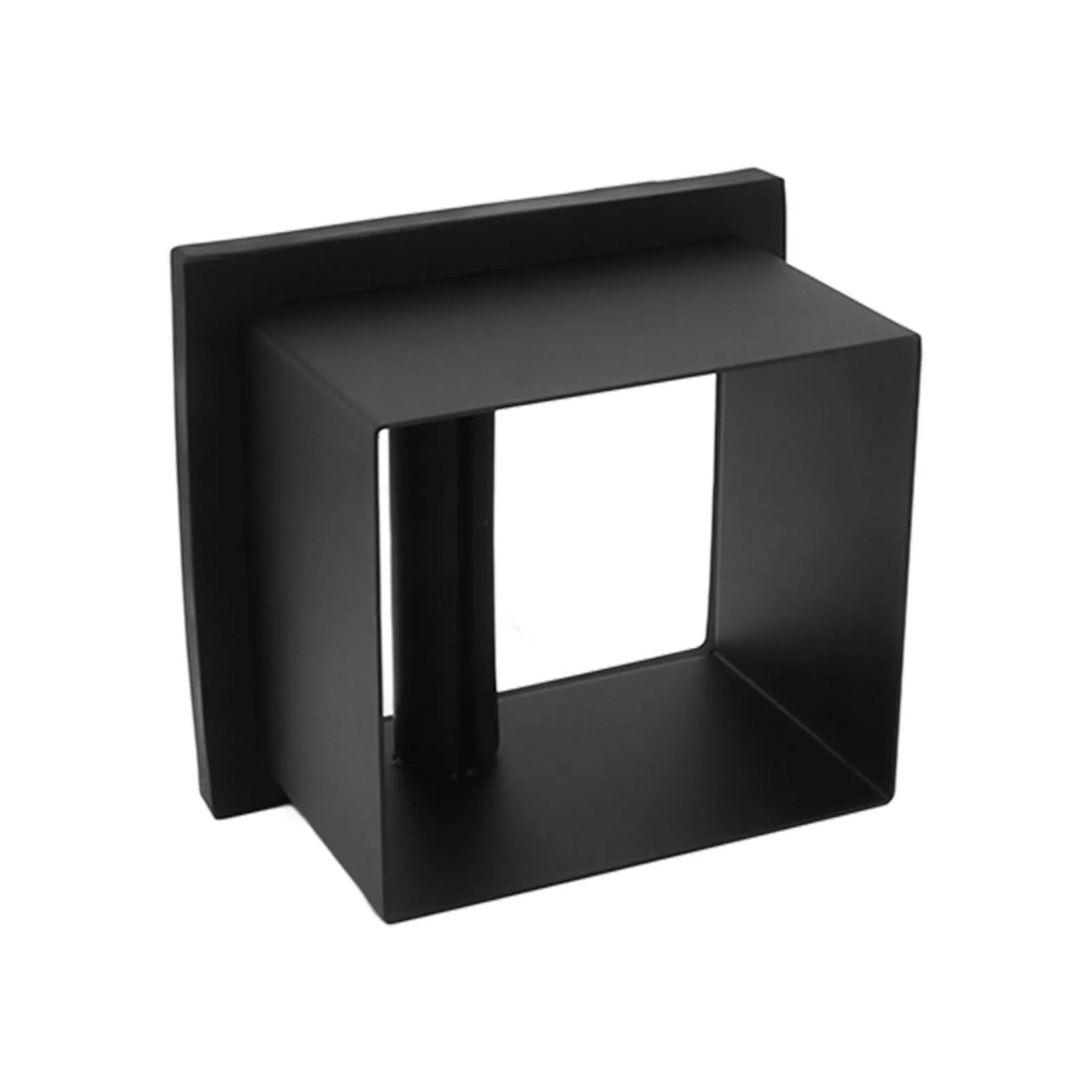 Bottomless Coffee Knock Box Stainless Steel Coffee Ground Knock Box Chute with Detachable Rubber Rod for Home Cafe Bar