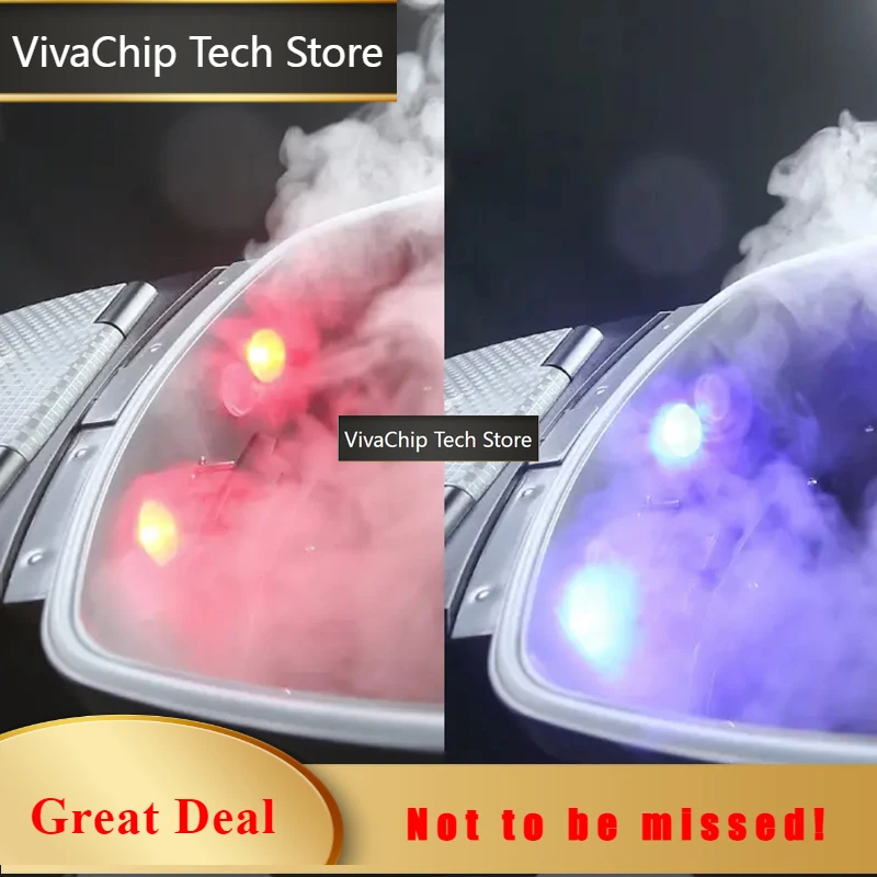 VivaCTProfessional Ultrasonic Micro Mist LED Light Nano Mist Hair Steamer Ozone Beauty Salon Hair Steamer