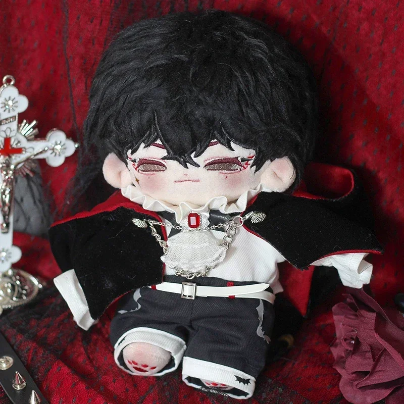 Cape de Style gothique européen Vampire diable, uniforme de Cosplay pour poupée en peluche de 20cm, vêtements habillés, faits à la main