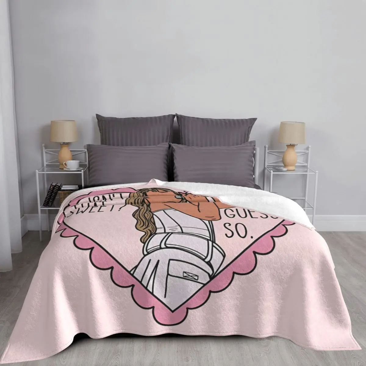 Sabrina Carpenter Isn\'t That Sweet Blankets Fleece Summer Portable Lightweight Thin Throw Blanket for Home Office Bedding Throws