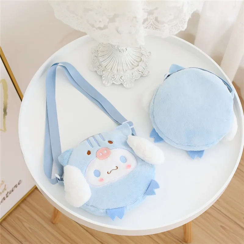 Borsa a tracolla in peluche Cinnamoroll borsa piccola Kawaii borsa portaoggetti carina in stile giapponese portamonete regali per ragazze