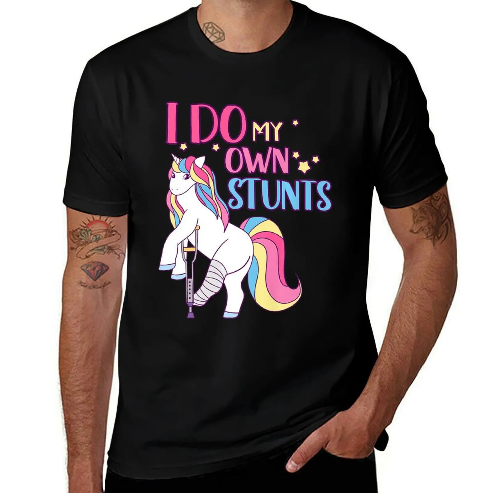 

Broken Leg Injury Ankle Knee Foot Get Well Girls Unicorn Premium T-Shirt essential t shirt men t shirt cotton 100% T-shirt
