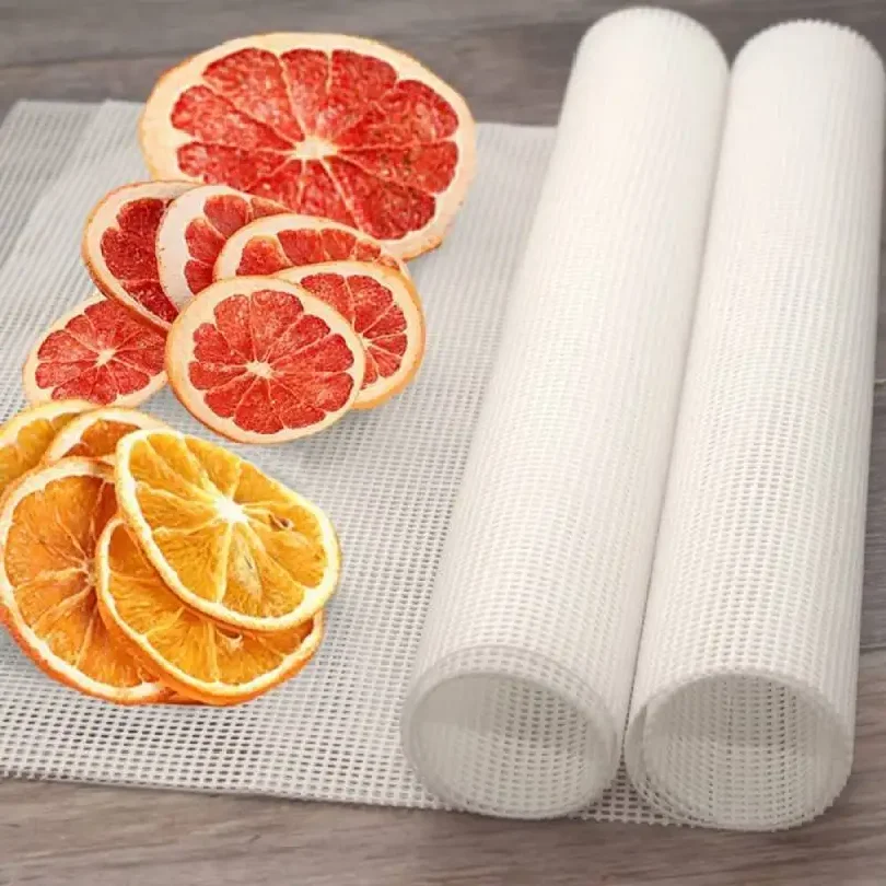 

2pcs Silicone Sheet Steamer Pad Non-stick Food Fruit Dehydrator Mats Square Mesh Dehydrator Tray Steamer Mat for Fruit Dryer