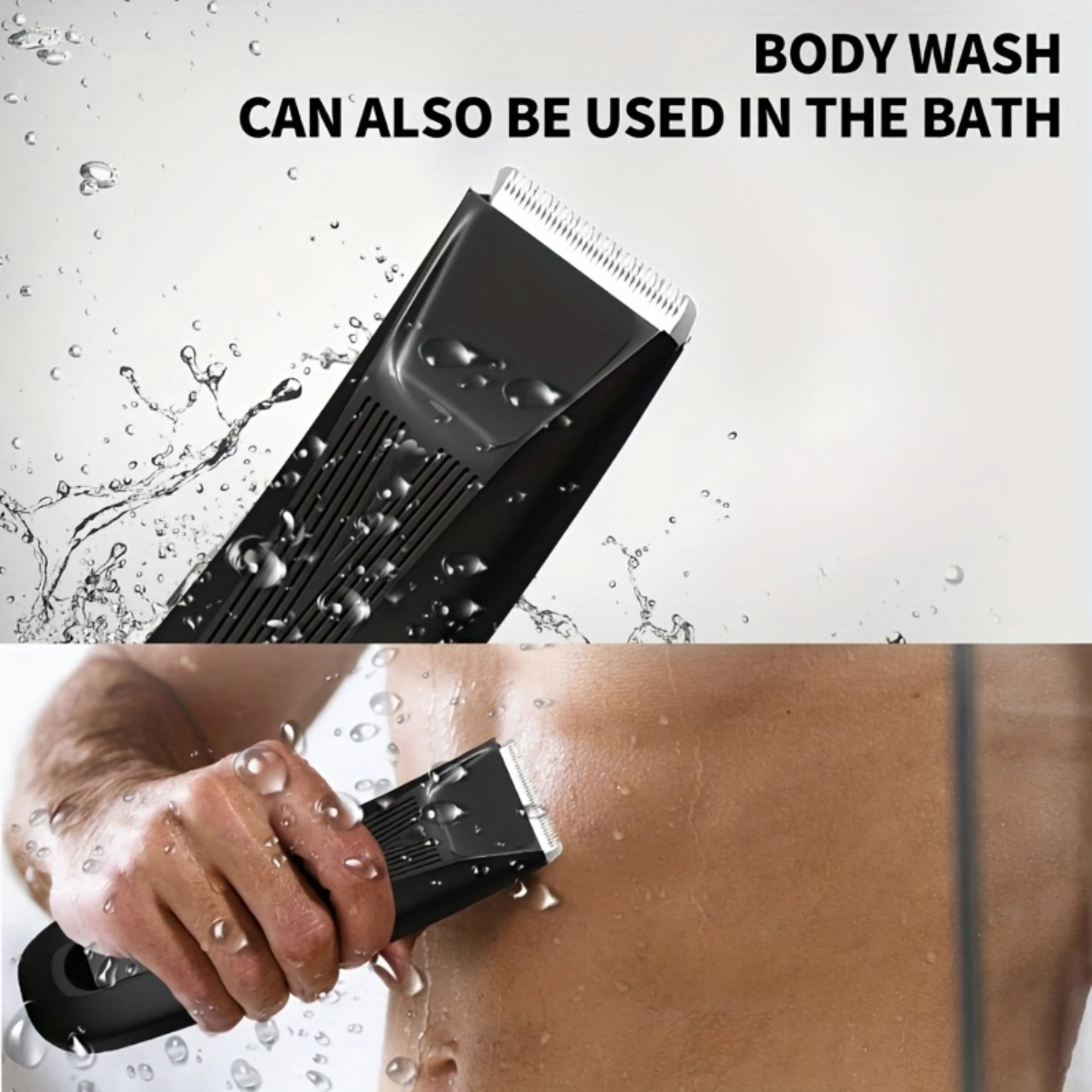 Scheerschaar voor het hele lichaam met LED-licht, keramische kop, R-vormig ontwerp, unisex