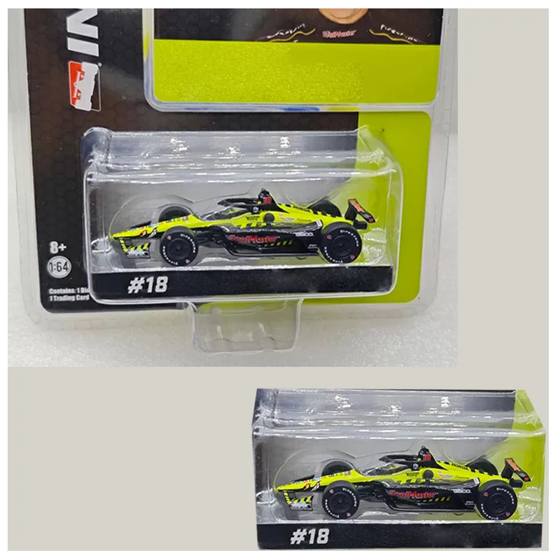 

Greenlight масштаб 1:64 # 18 NTT Indy гоночный автомобиль, модель автомобиля из сплава, классический сувенир для взрослых, подарок для хобби и игрушки