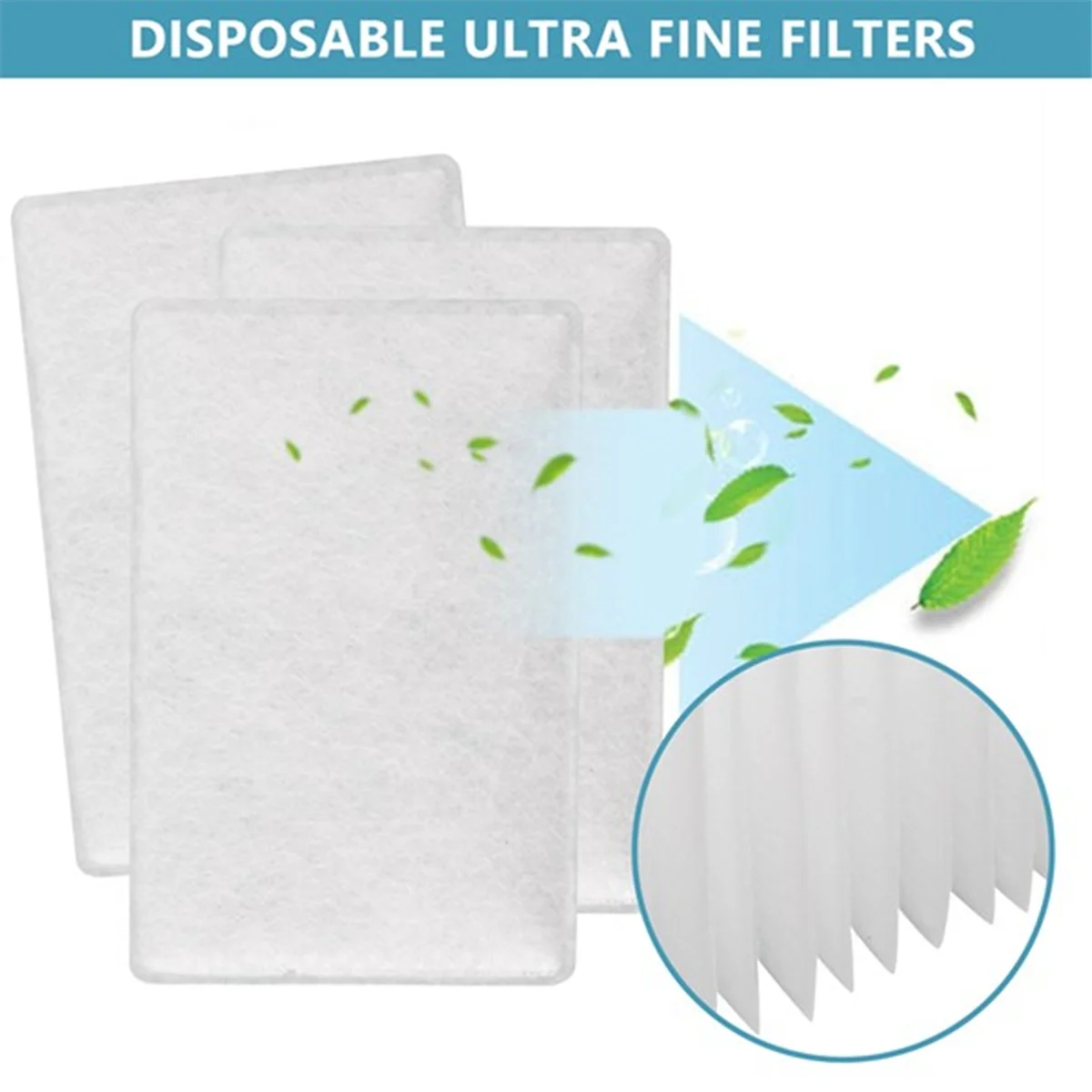 200Pcs Disposable Air Filters for ResMed AirSense 10 AirCurve10 S9 Disposable Universal Replacement CPAP Filters