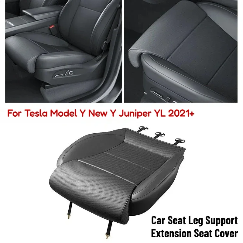 For Tesla Model Y New Y Juniper YL 2021+ Leg Support Extension Seat Cover Memory Foam Extender Cushion Car Interior Accessories