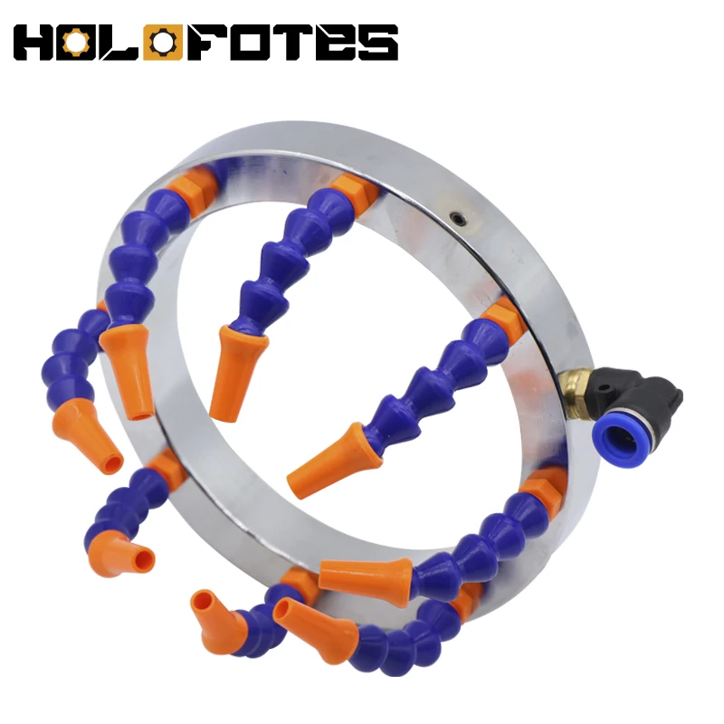 Imagem -05 - Cnc Spindle Tool Cooling Water Ring Bocal de Plástico ou Metal Anel de Pulverização de Água Durável Máquina-ferramenta Cnc 360 Graus Aço Inoxidável