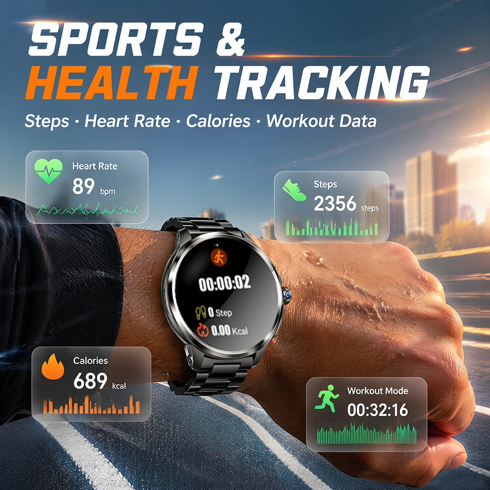 Montre connectée noire 5G/4G p - Men'S Fashion App avis et prix