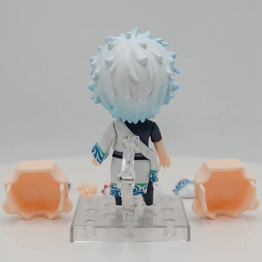 10 سنتيمتر جينتاما أنيمي الشكل # 2420 ساكاتا جينتوكي عمل الشكل روح الدعابة رجل تمثال PVC جمع نموذج ألعاب الدمى هدايا عيد الميلاد #5