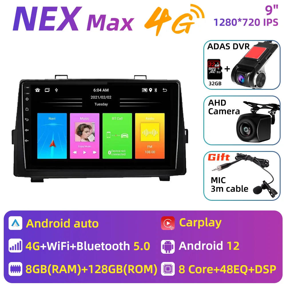 Voor Toyota Noah Voxy 70 2007-2013 2 Din Android Autoradio Stereo GPS Carplay Navigatie Head Unit Autoradio multimedia Kaarten