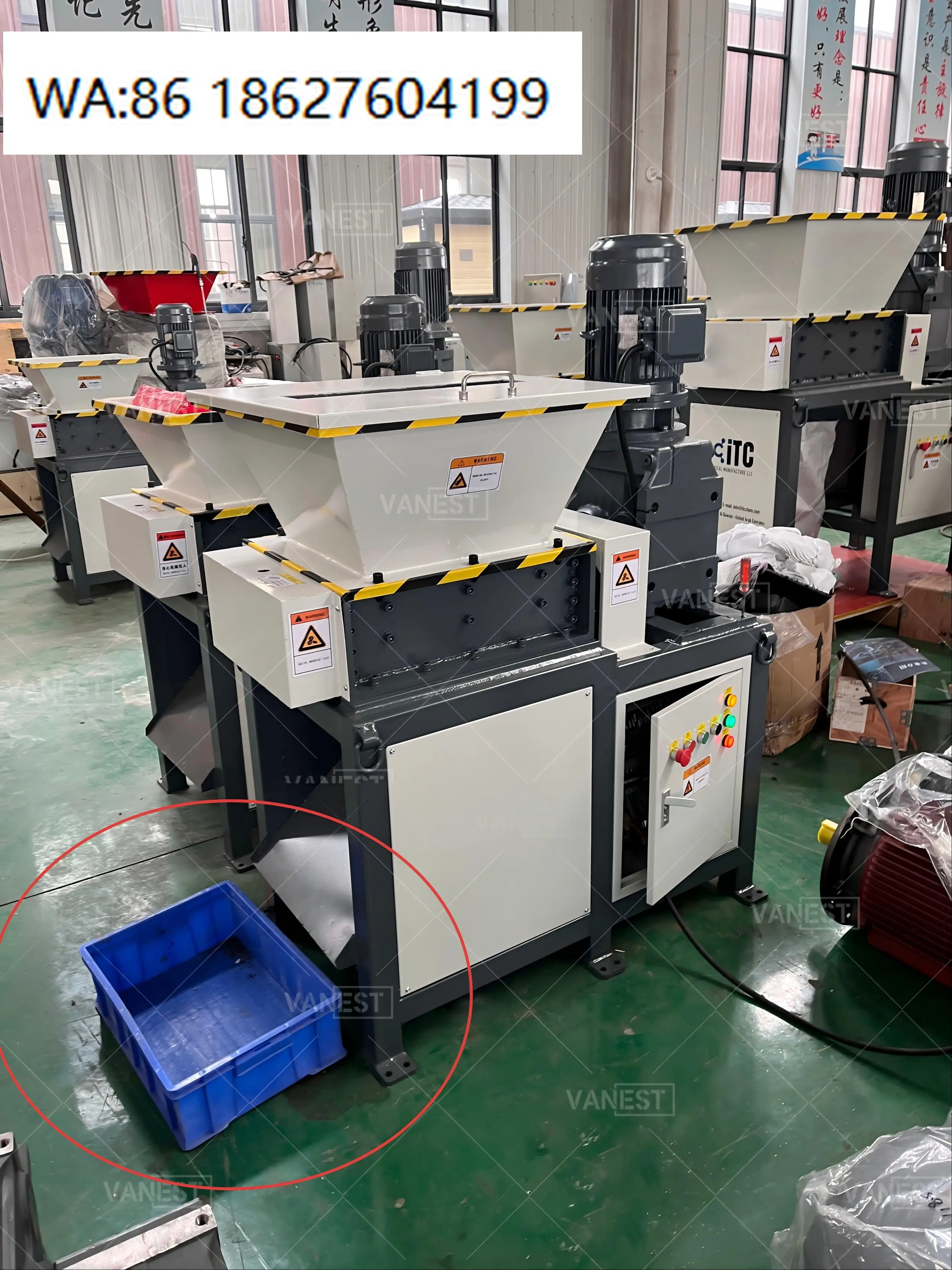 New Compact Shredder Multi Material Processing For Cardboard Plastic Textile Metal Aluminum Cans Circuit Boards