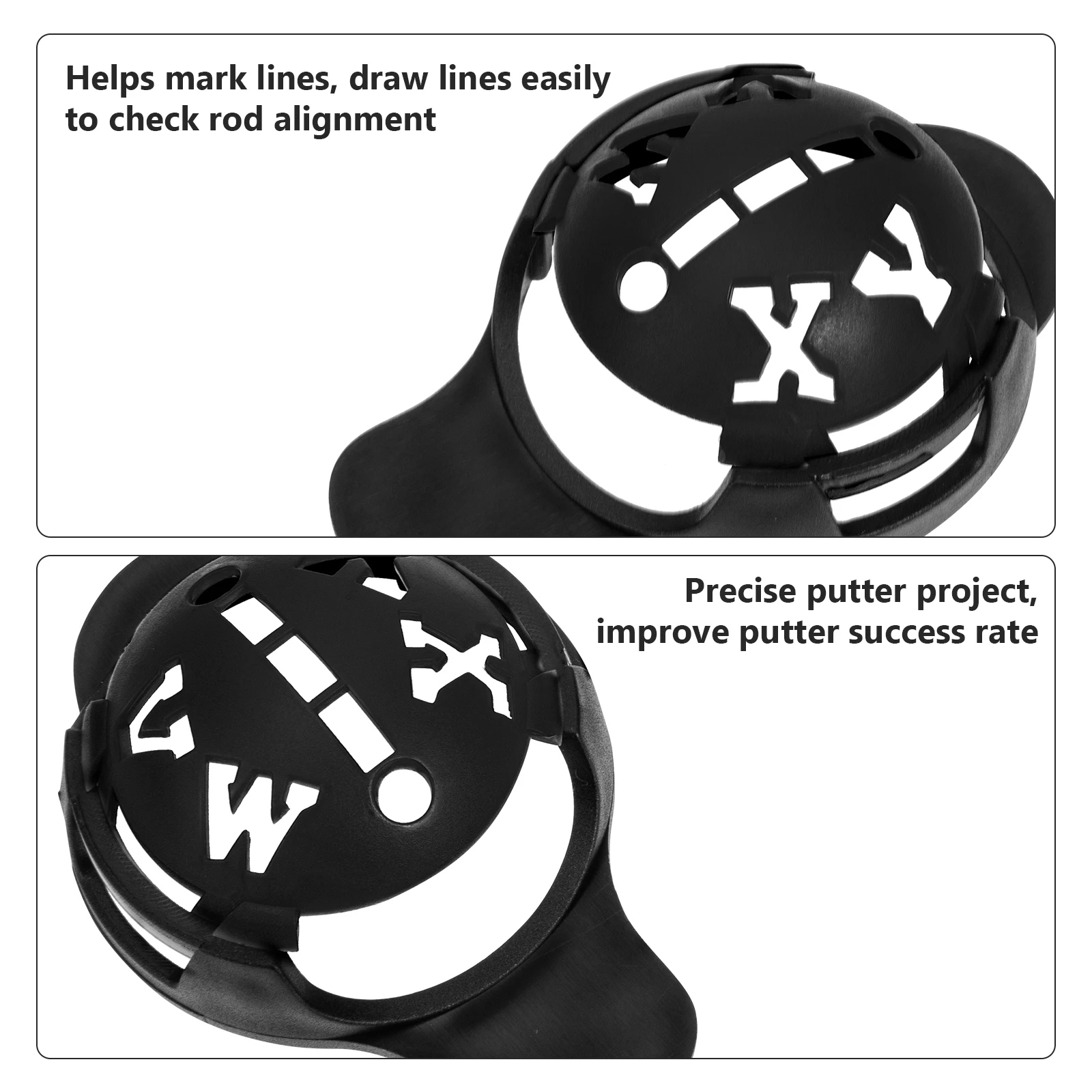 

1 set 1 Set Professional Golf Ball Liner Markers Alphabet Patterns Durable Abs Lightweight Portable Golf Accessories Alignment