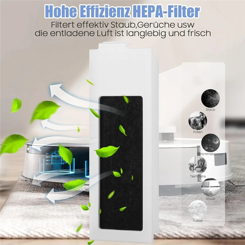 ABGH - Do ECOVACS DEEBOT T20 Omni / T20e Omni / T20 Max / T20 Pro Szczotka Główna Boczna Filtr Hepa Ścierka Mopująca Worki na Kurz Części