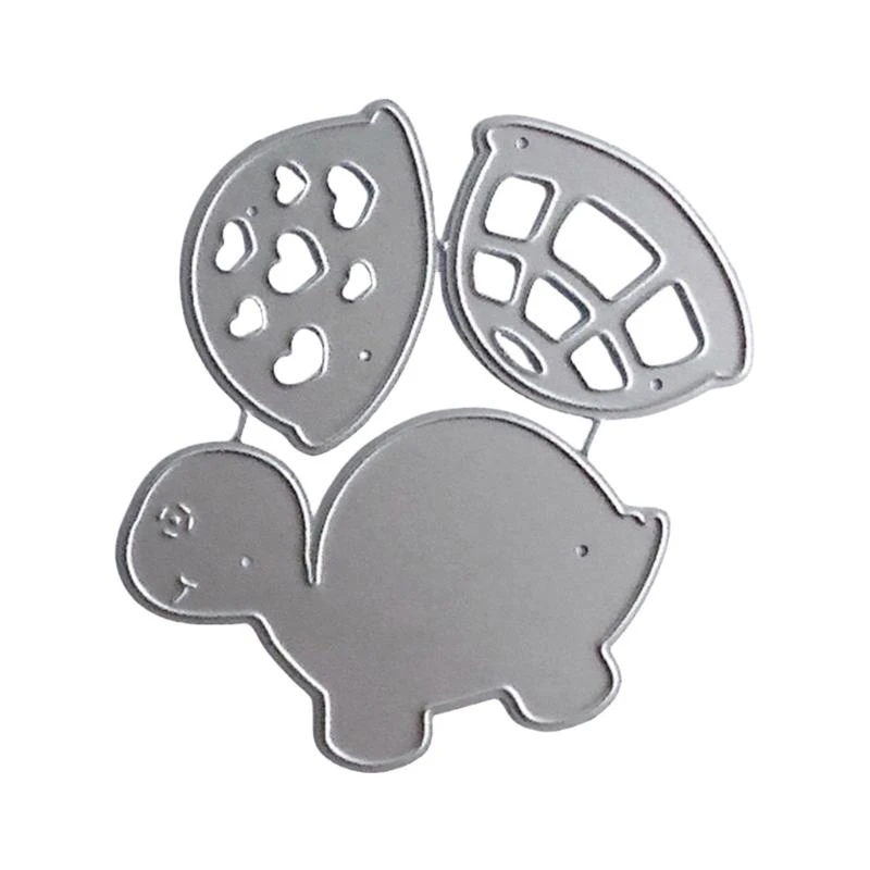 

652F Turtles Cutting Dies Metal Die Cuts Embossing Templates Molds Cuts Stencils for Scrapbooking Album Card Decoration