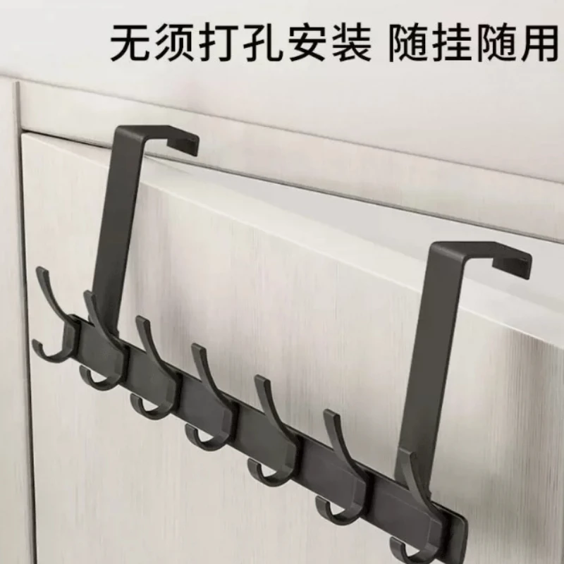 No punching door back hook coat hook hanger bedroom door hanger wall hanging wall clothes storage rack on door
