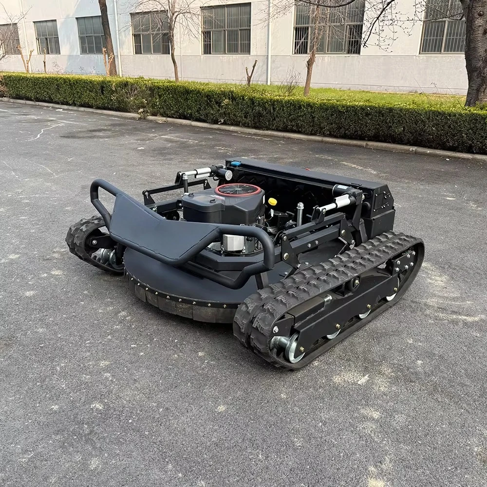 CE EPA Approved All Terrain Grass Cutting Machine Agriculture Rubber Tracks Remote Control Robot Lawn Mower for Garden Yard