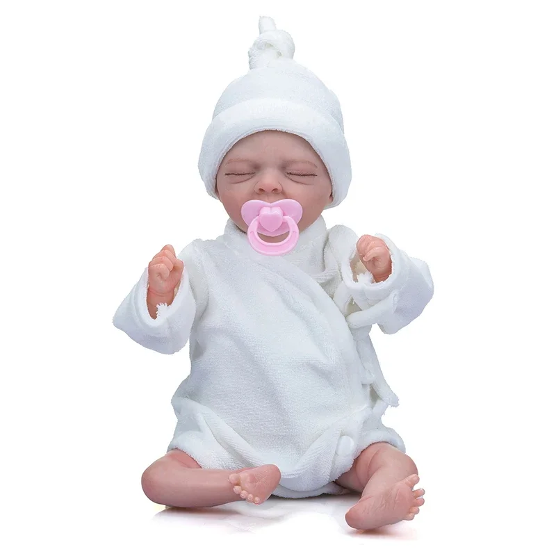 12inch Mini Reborn Baby Doll Salia Lifelike Soft Touch Baby 3D Skin Collectible Art Doll