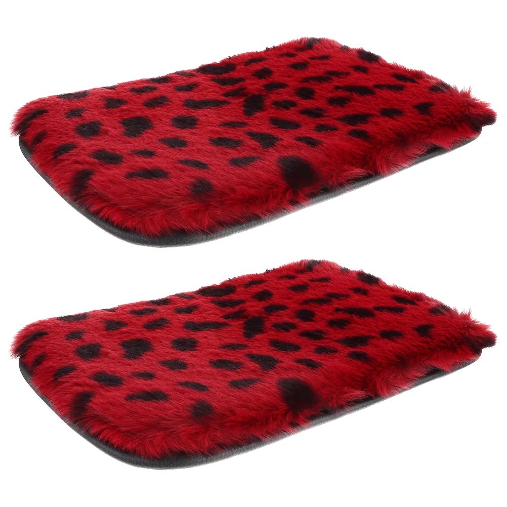

2pcs Armrest Mat Cushion for Vehicle Center Console Car Faux Rabbit Pad WearResistant NonSlip Stylish ExtendedLifespan