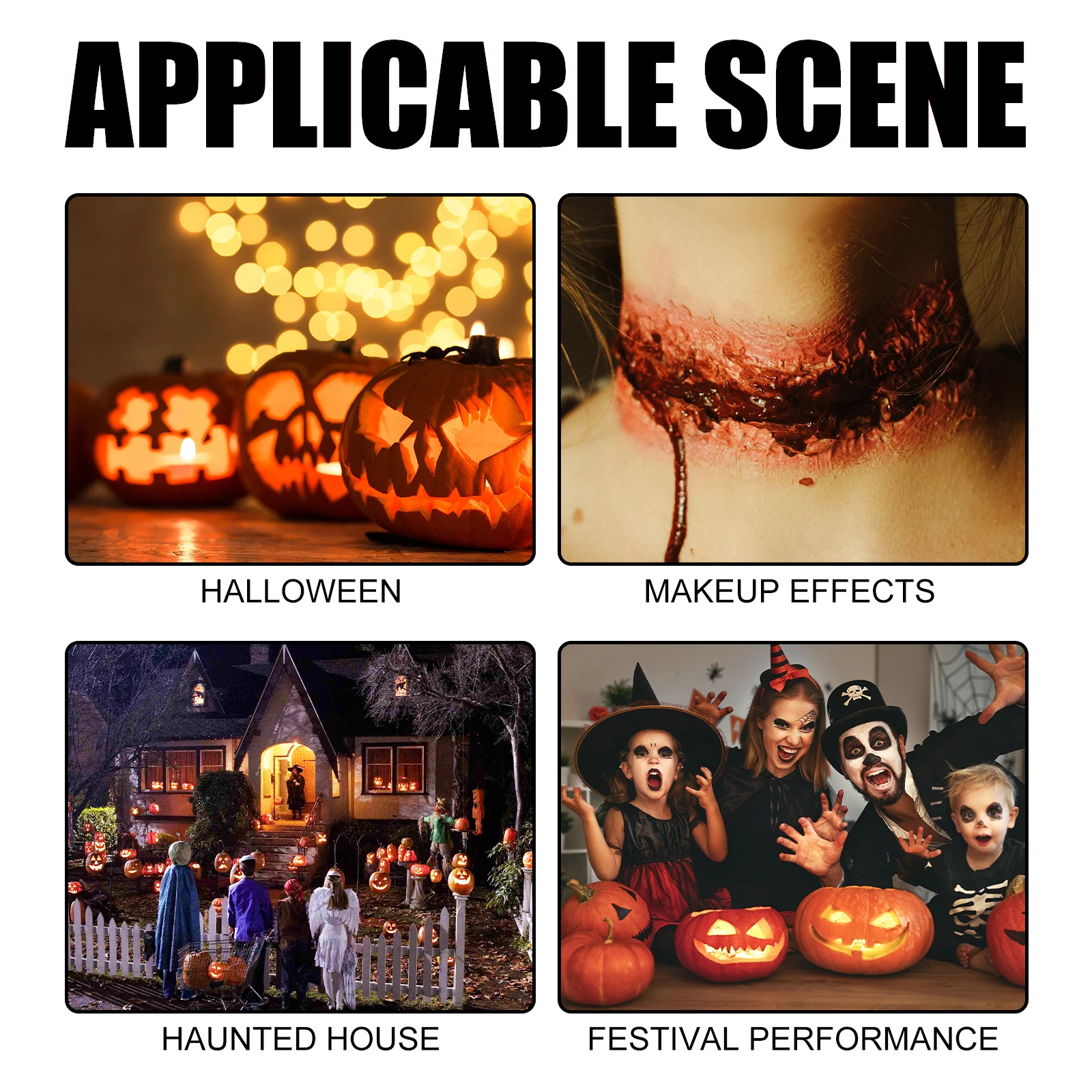 Eelhope Halloween Plasma Spray Sangue Trucco Puntelli Atmosfera Simulazione Puntelli Puntelli in maschera Make Up Festival Sangue finto