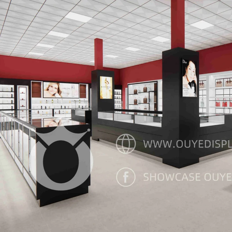 Customized-Perfume Store Display Wooden Shopfittings Tailor Design Exquisite Fragrance Shop Showroom