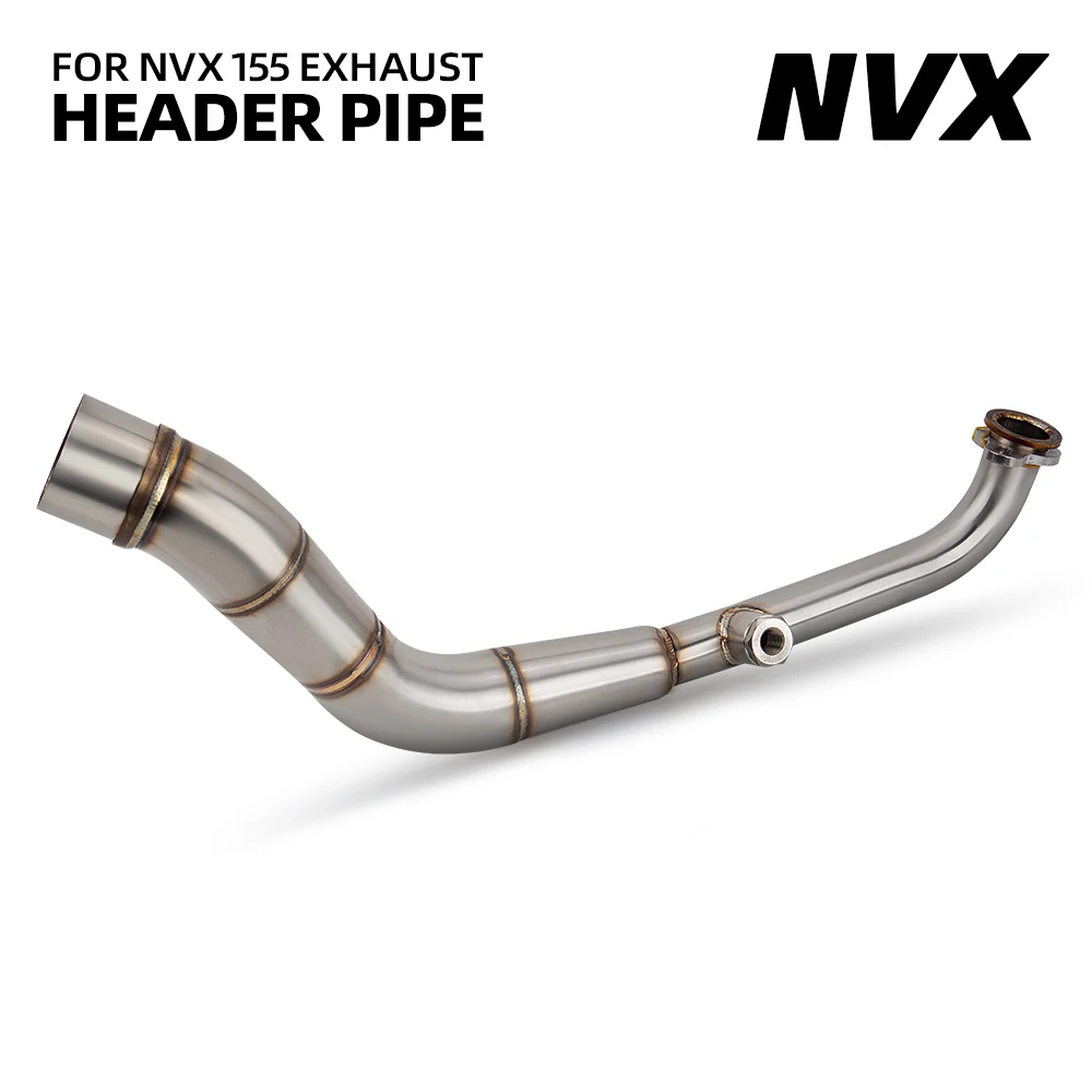 Stainless Steel Motorcycle Exhaust Front Link Pipe 51MM Scooter Manifold For Yamaha NVX155 AEROX155 NVX/AEROX-155 2020-2026