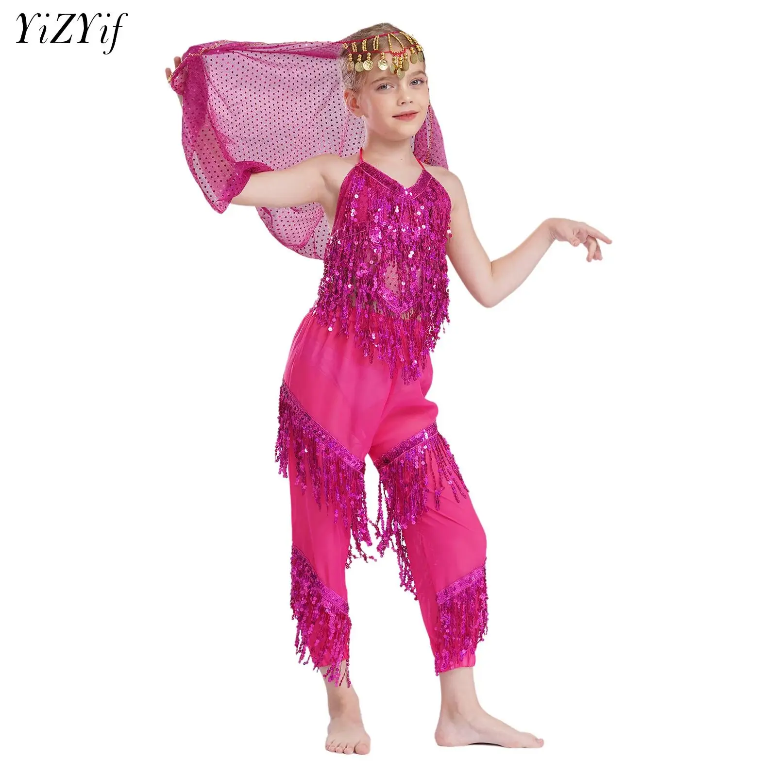

Kids Belly Dance Costumes Set Oriental Dance Girls Belly Dancing India Belly Dance Clothes Bellydance Child Kids Indian 3 Colors