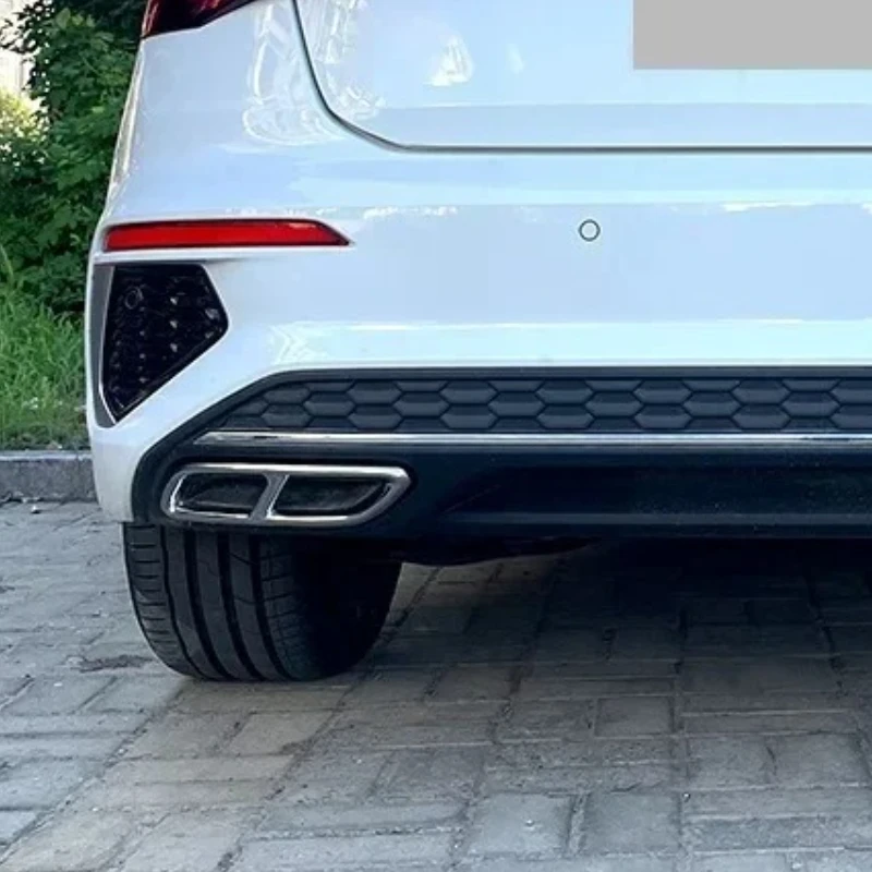 

Gao Ruying For Audi A3 8Y S Line Sportback Sedan 2021-2024 Car Rear Exhaust Tail Pipe Tailpipe Cover Trim Car Accessories