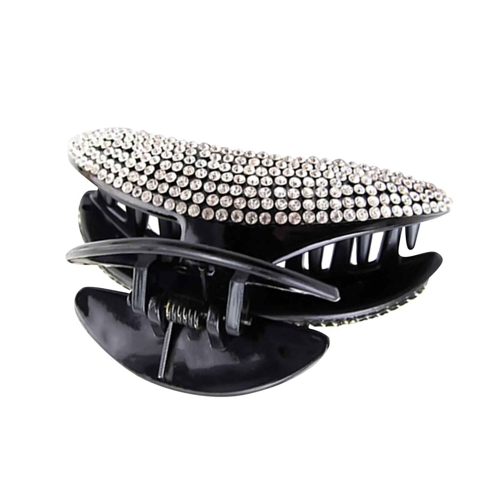 

Rhinestone Claw Clip Large Vintage Resin Women Hairgrip Strong Hold Thick Hair Fashion Hair Clips For Daily Wear Shower