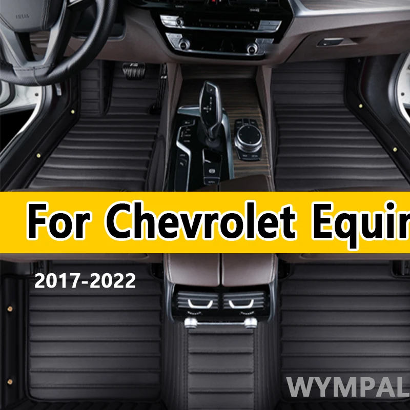 

Luxury Car Floor Mats For Chevrolet Equinox 2017 2018 2019 2020-2022 Custom Auto Foot Pads Carpet Cover Interior Accessories