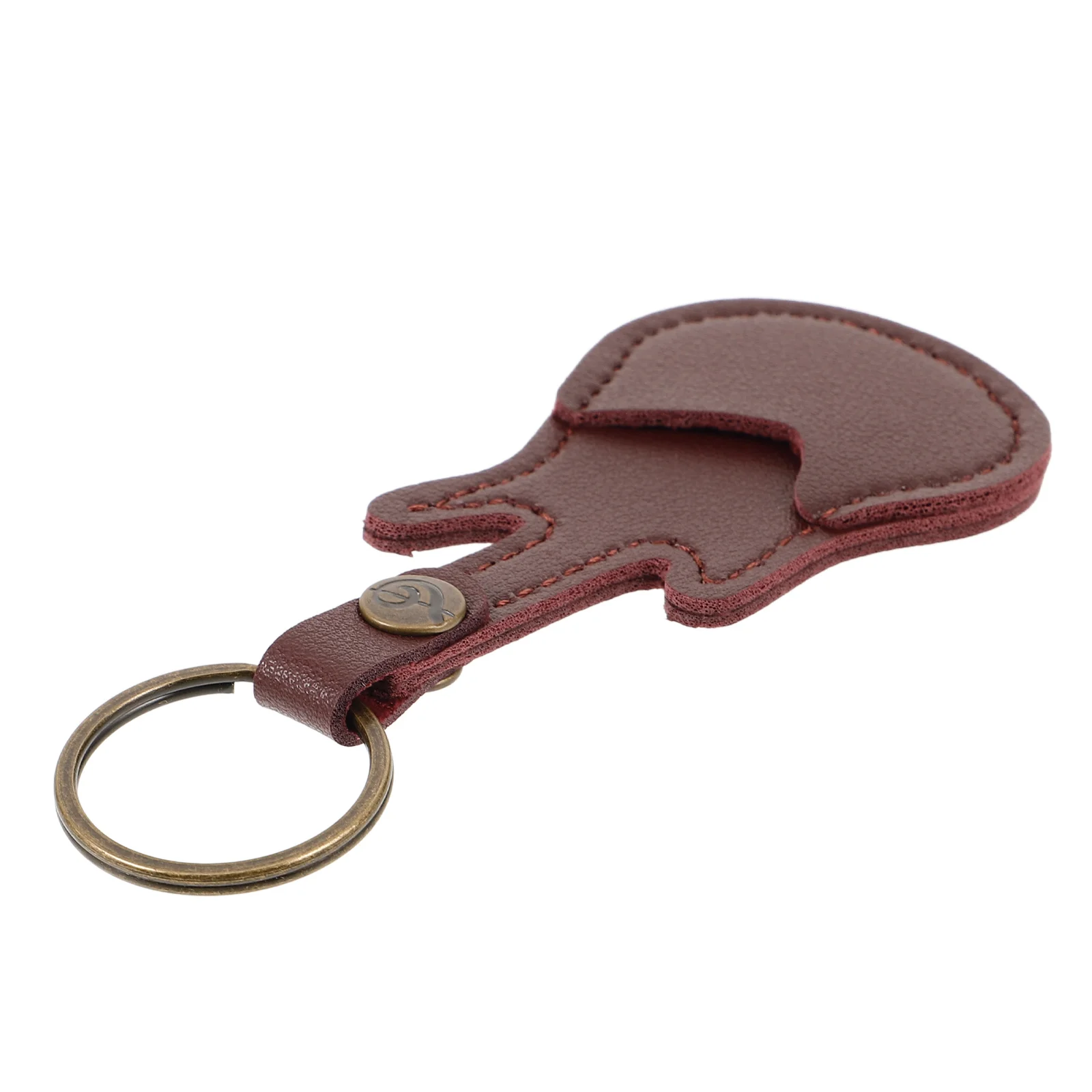 

Portable Guitar Pick Holder Bag Lightweight PU Plectrum Storage for Easy Carry and Protection Keychain Design Case
