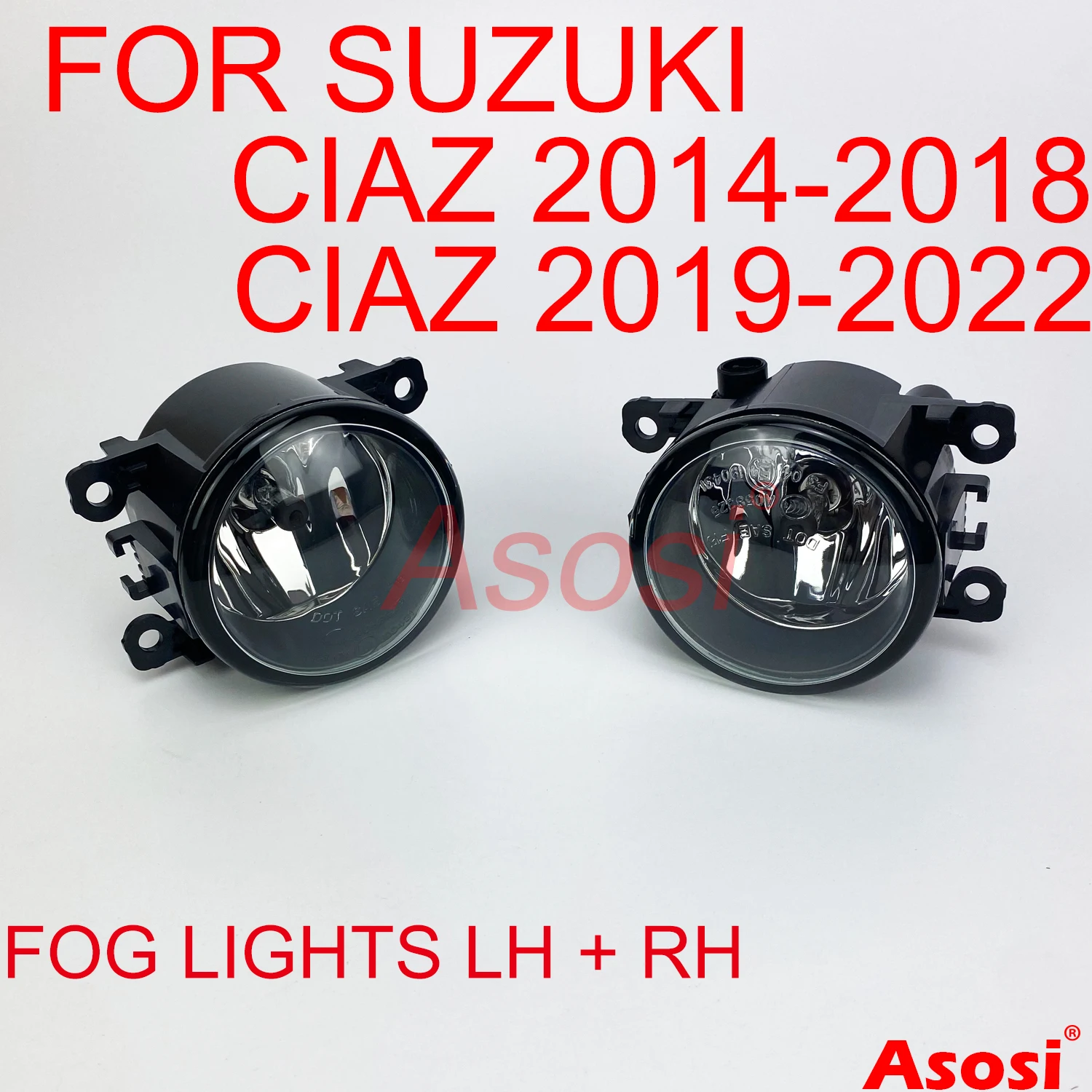 

Bumper Fog Lights Driving Lamps For Suzuki Ciaz 2014 2015 2016 2017 2018 2019 2020 2021 2022 Left Right Side Glass Lens H11 Bulb