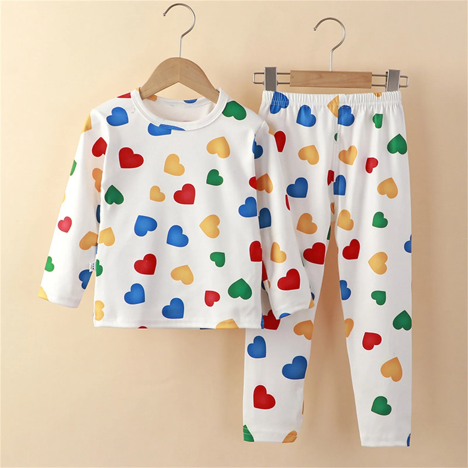 Children Set Kids Clothes Boys Girls Suit Pajamas Children Clothinng Pants Cartoon Autumn Winter Sleepwear Outfits Cotton Pyjama