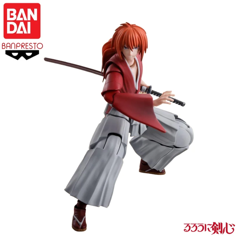 

In Stock Bandai Original S H F Rurouni Kenshin Rurouni Kenshin Model Toys Rurouni Kenshin Statue Garage Collectible Ornaments