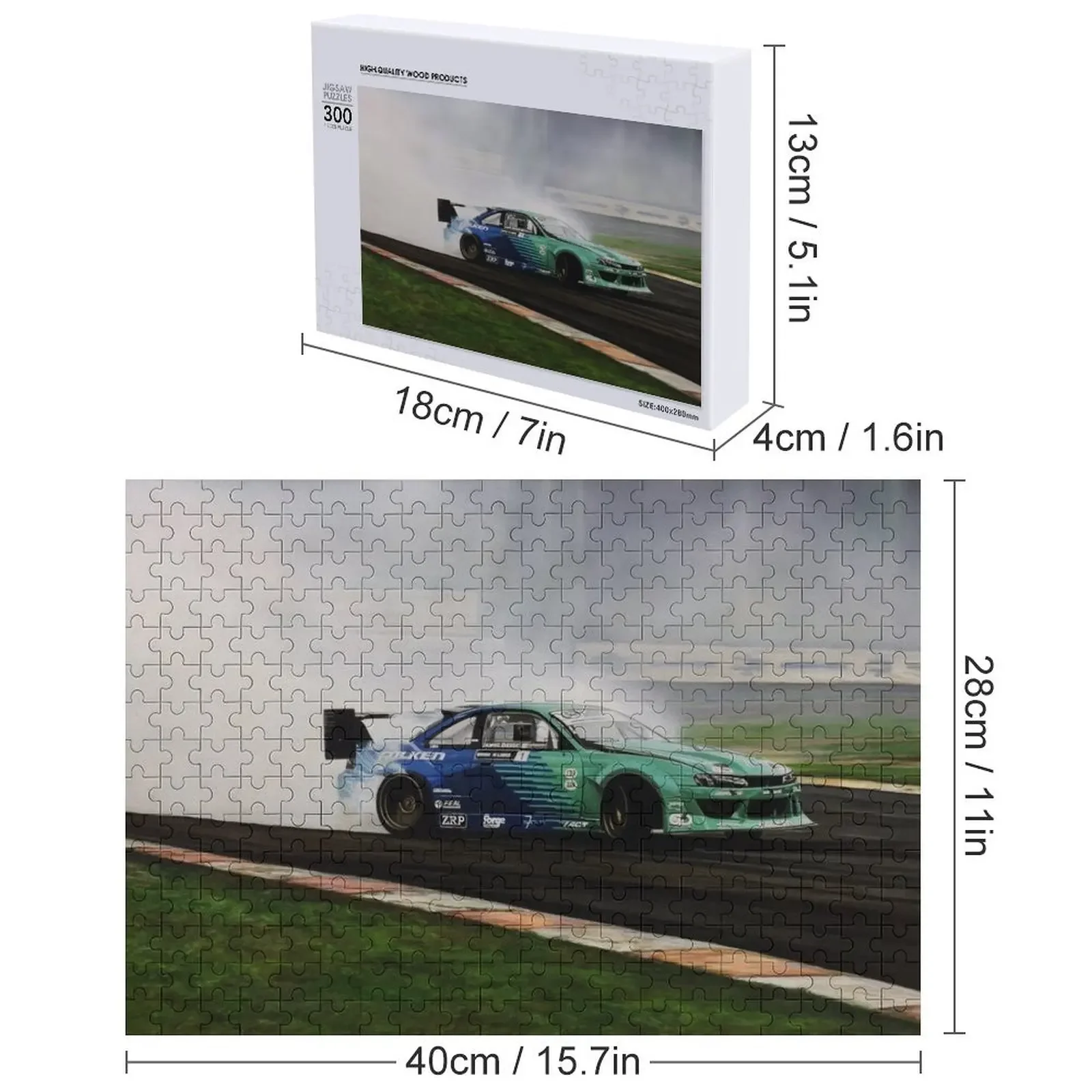 جيمس دين الانجراف سيارة بازل قطع لعبة الأطفال اسم مخصص الخشب لغز