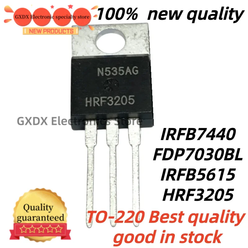 10Uds 100% Nuevo Quality IRFB7440 HRF3205  IRFB5615 TO220 7030BL IRFB5615PBF FDP7030BL TO-220 Best quality good  in stock