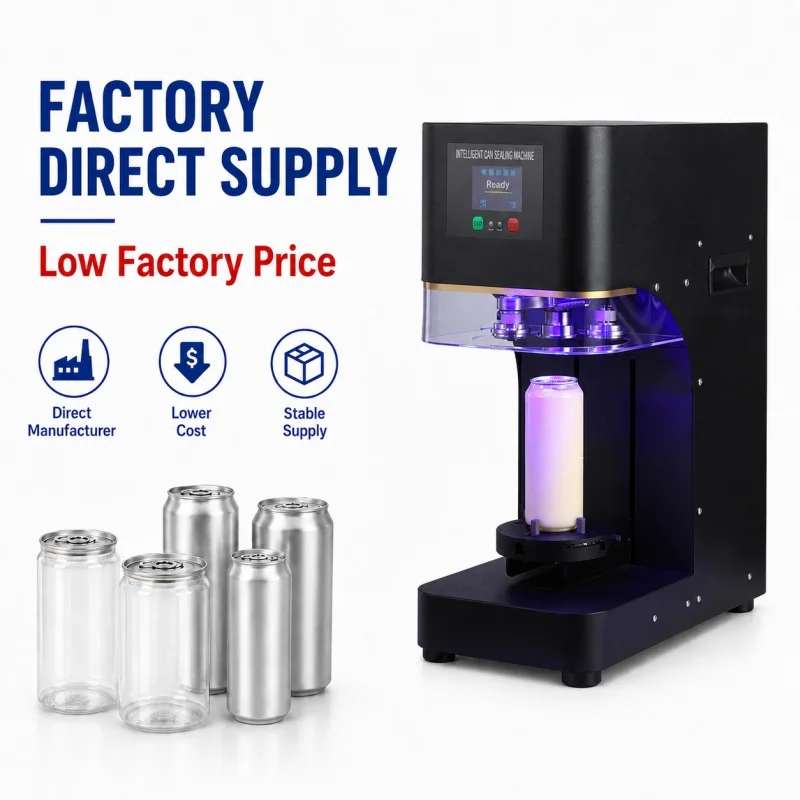 Multi-Function Automatic PET Plastic Can Seaming Machine High-Frequency Sealing Vacuum Sealer for Bottles and Cartons Packaging