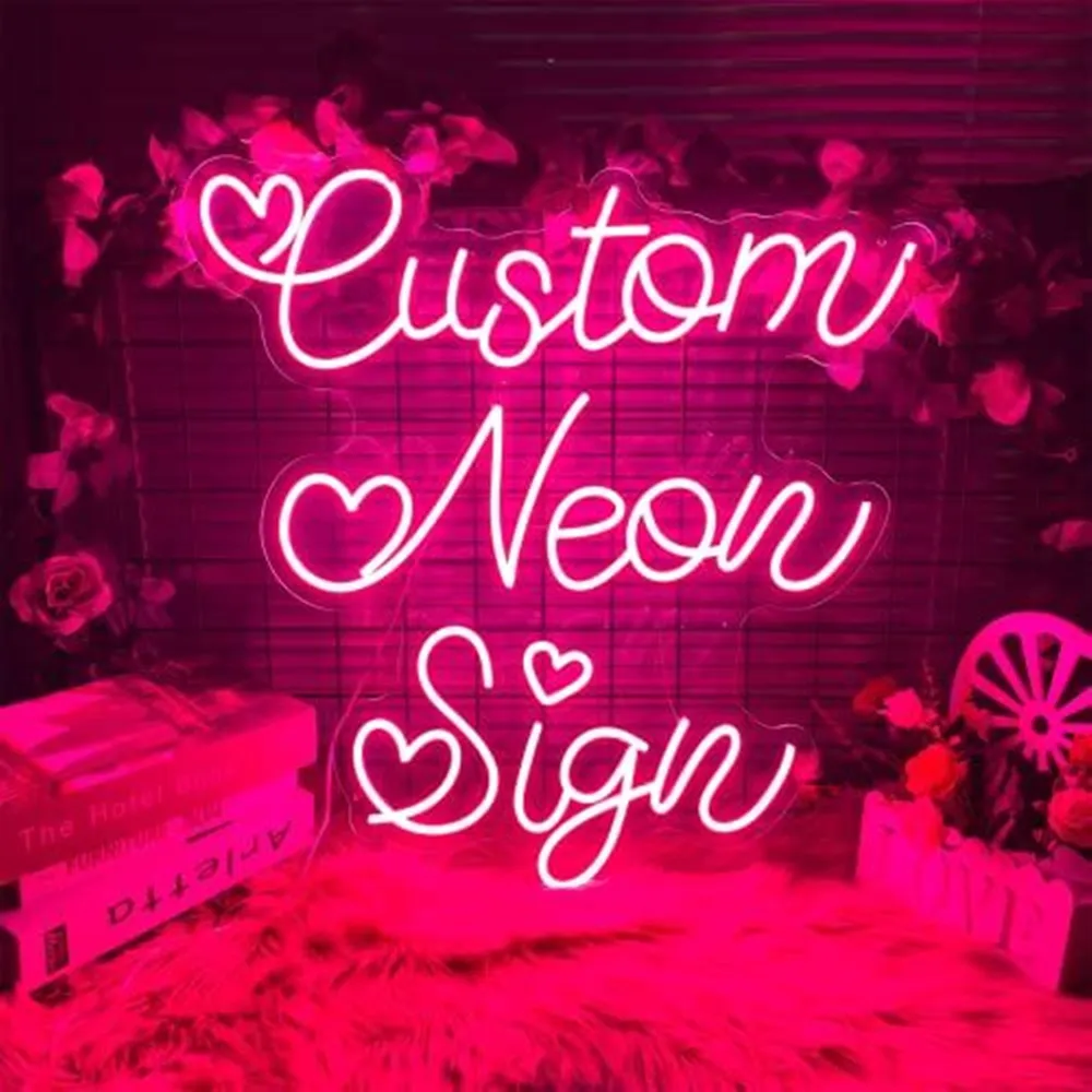 Custom Neon LED Light Sign, Personalized Custom Logo, Wedding, Happy Birthday Party, Wall Decor, Barber Shop Decor, DIY