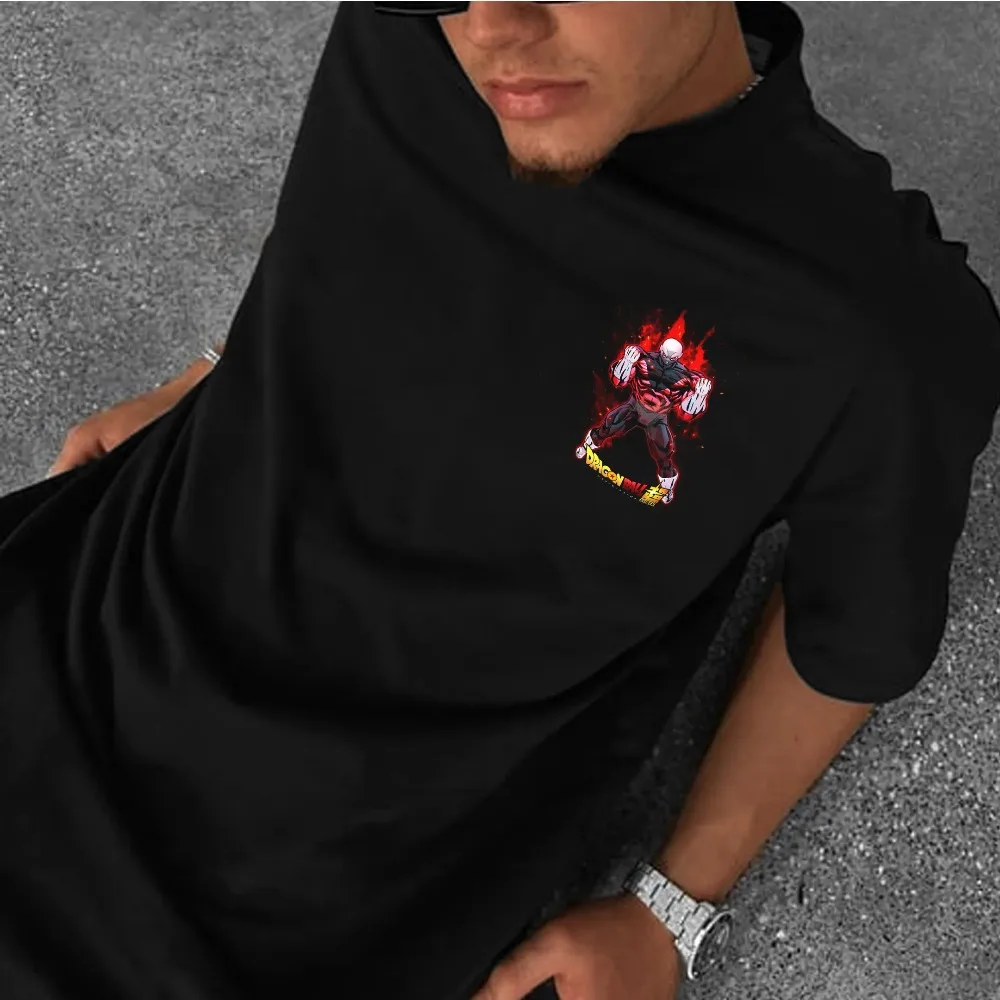 Dragon Ball Z Men's T-shirt Goku Black Summer Anime Tee Spring and Autumn Boys Versatile Retro Short-sleeved Parent-child Wear